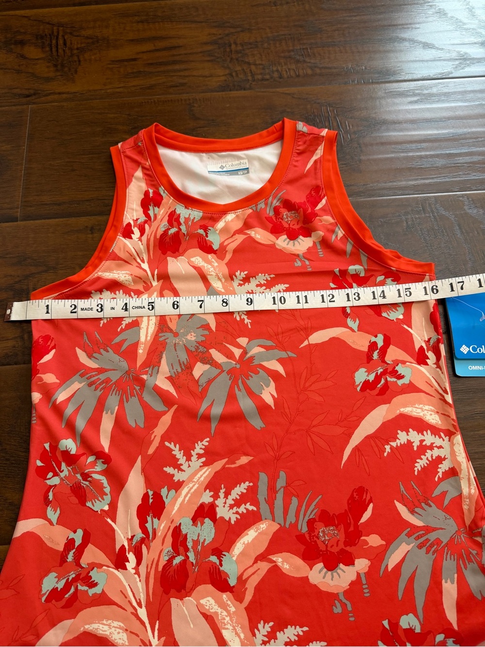 Columbia Women’s Bright Poppy Magnolia With Omni-Freeze Tank Top - Picture 6 of 7